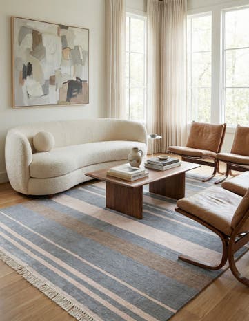 4' 9 x 6' 7 Hand Knotted Darya Wool Rug