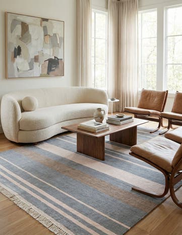 4' 9 x 6' 7 Hand Knotted Darya Wool Rug