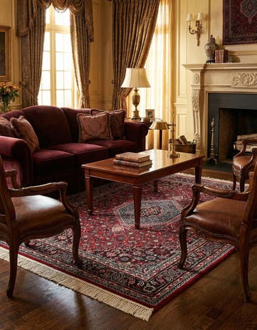 4' x 5' 11 Hand Knotted Bidjar Wool Rug
