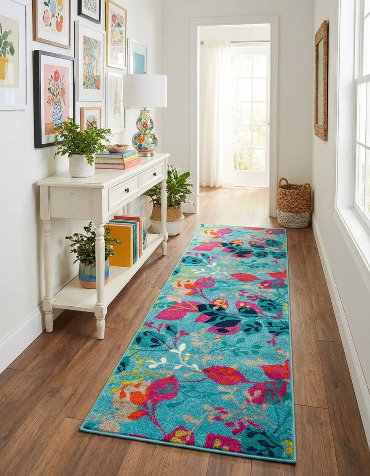 Detail image of 2' x 6' Azalea Runner Rug