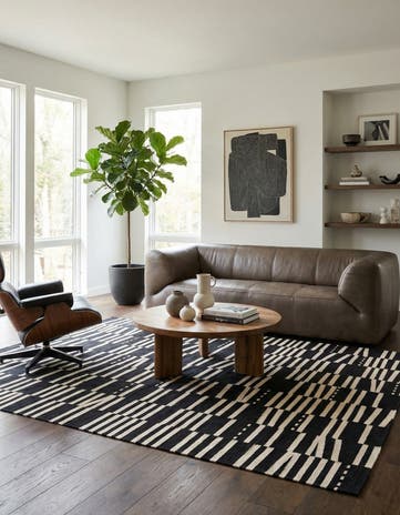 8' 6 x 9' 10 Hand Woven Kilim Modern Wool Rug