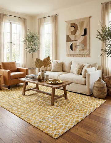 6' x 9' 1 Hand Knotted Moroccan Wool Rug