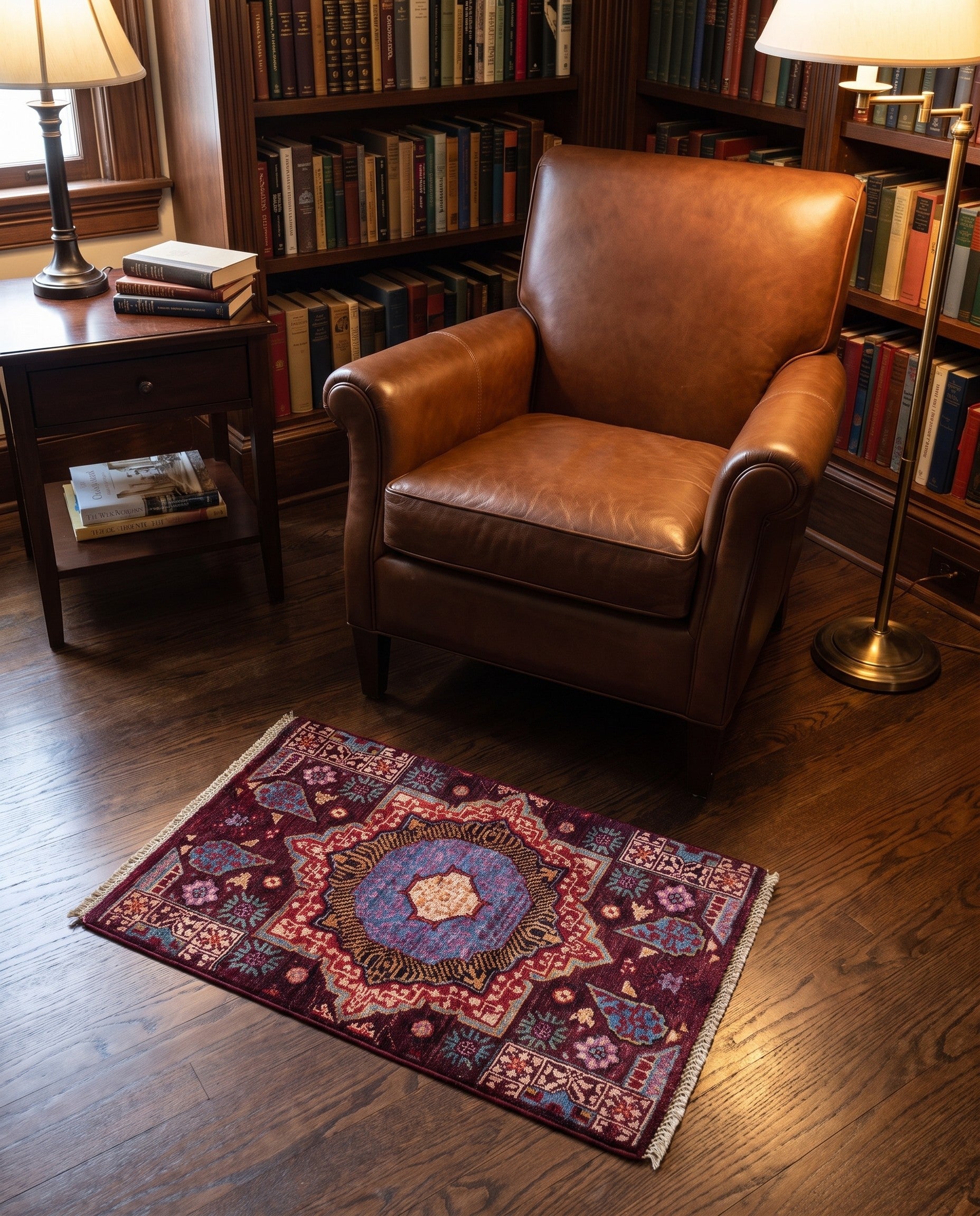 2' x 2' 11 Hand Knotted Mamluk Ziegler Rug