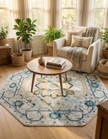5' 3 x 5' 3 Madeline Vintage Octagon Rug