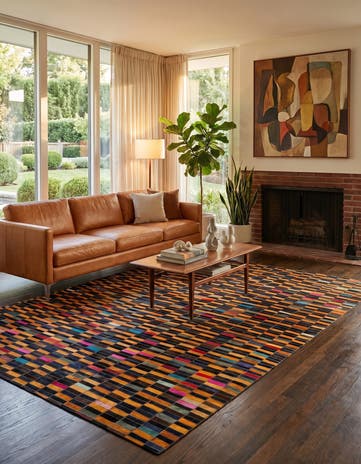 5' 1 x 7' 11 Cowhide - Patchwork Rug