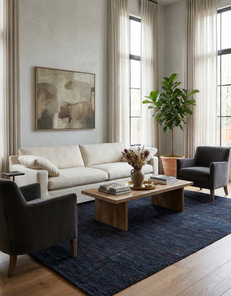 Detail image of 6' 2 x 10' 3  Hand Knotted Darya Wool Rug