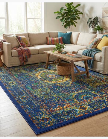 Navy Blue Calypso Rug