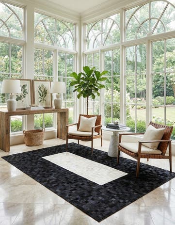 5' x 8' 1 Cowhide Stocks Rug