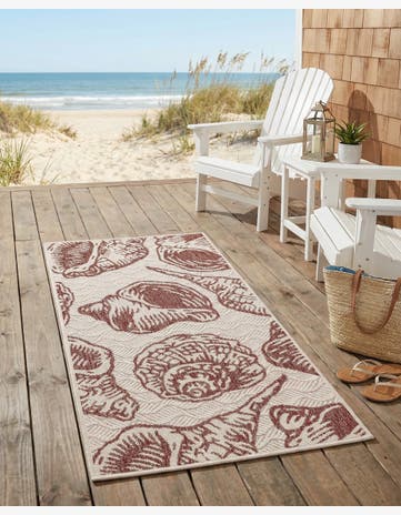 2' x 4' Easy-Clean Coastal Indoor / Outdoor Runner Rug