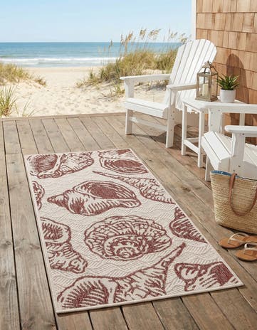 2' x 4' Easy-Clean Coastal Indoor / Outdoor Runner Rug