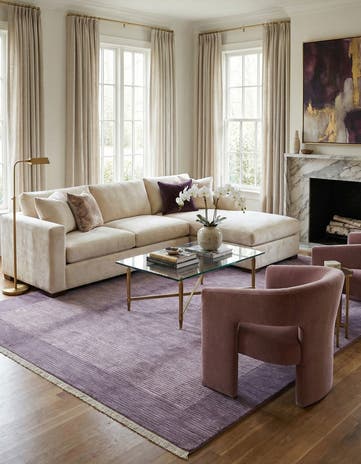 6' 6 x 9' 9 Hand Knotted Darya Wool Rug