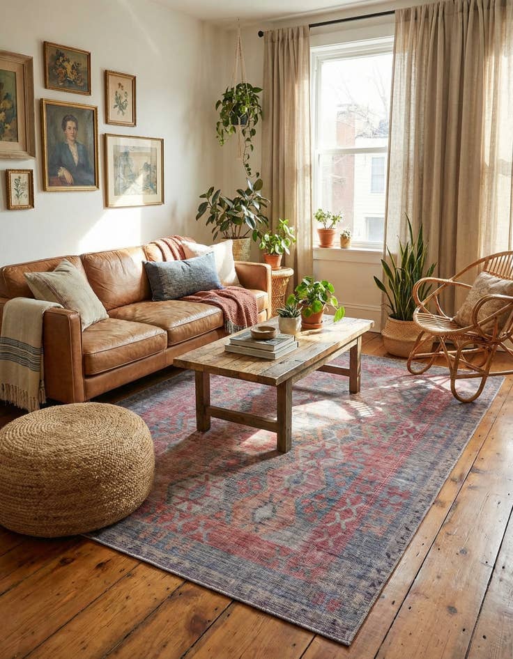 Detail image of 7' 3 x 10'  Washable Sisu Rug