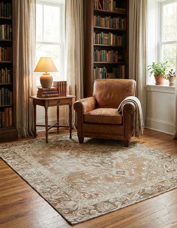 3' 10 x 5' 8 Hand Knotted Ultra Vintage Persian Wool Rug