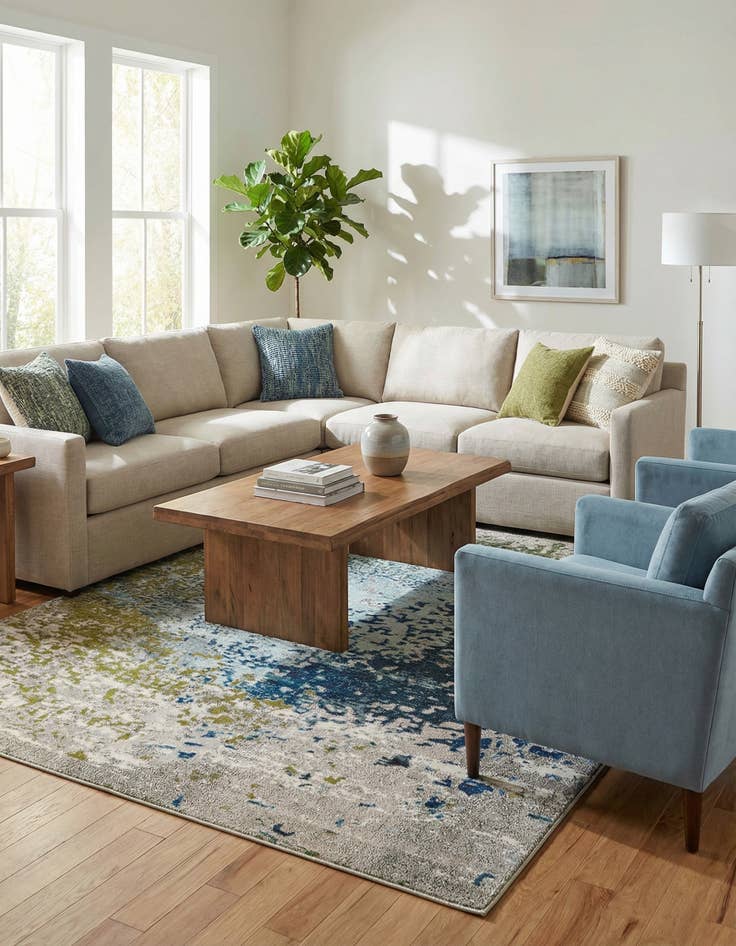 Detail image of 10' x 14'  Washable Casablanca Rug