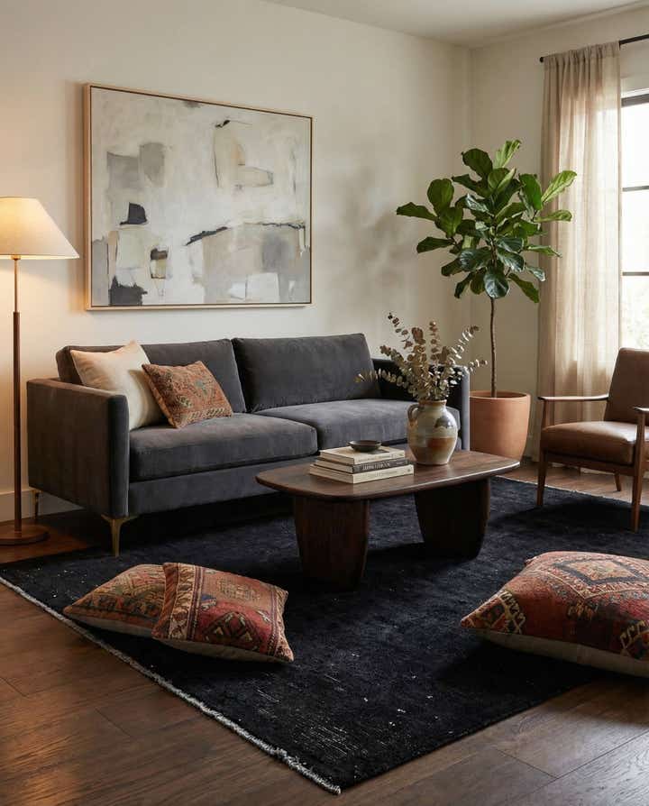 5' 1 x 7' 3 Hand Knotted Ultra Vintage Persian Wool Rug