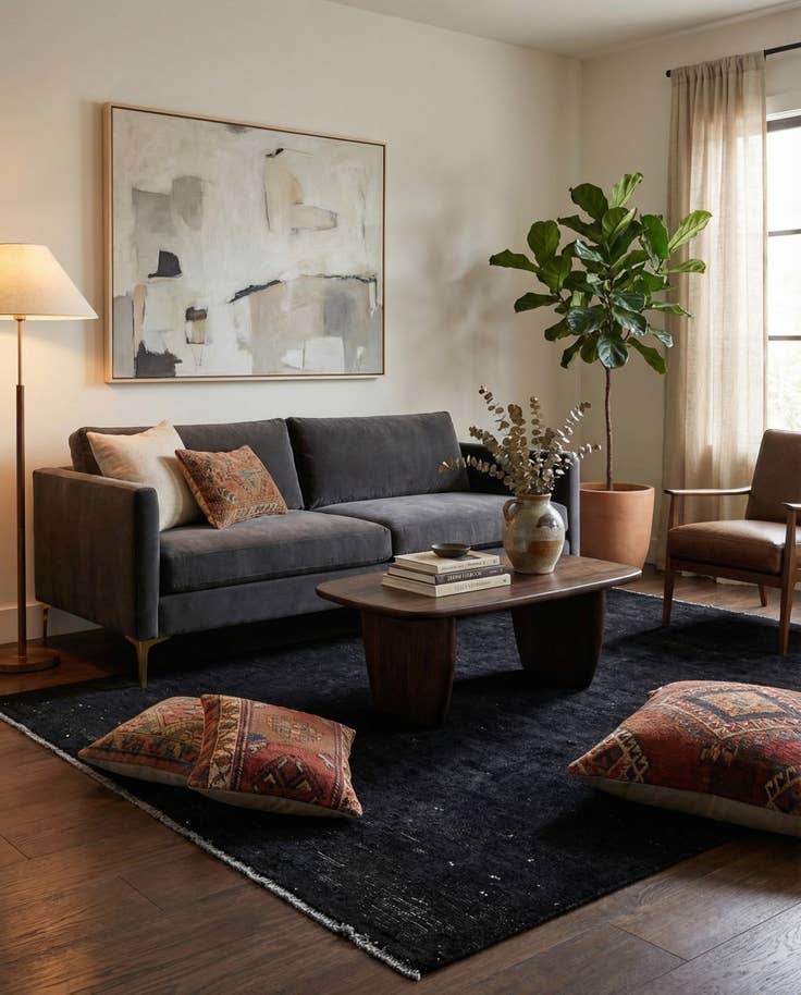 Detail image of 5' 1 x 7' 3 Hand Knotted Ultra Vintage Persian Wool Rug