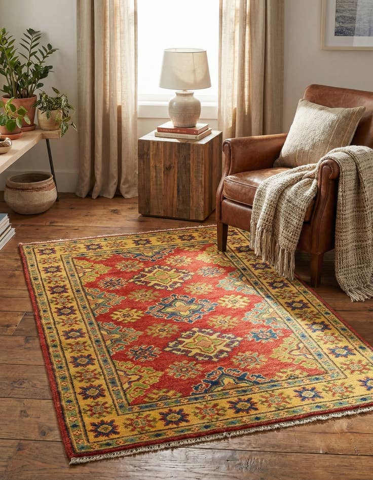 Detail image of 2' 7 x 4' 1  Hand Knotted Kazak Rug