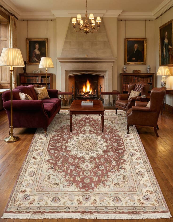 Detail image of  4' 11 x 6' 10 Tabriz Rug