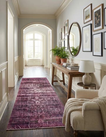 3' 8 x 10' 4 Hand Knotted Ultra Vintage Persian Wool Runner Rug