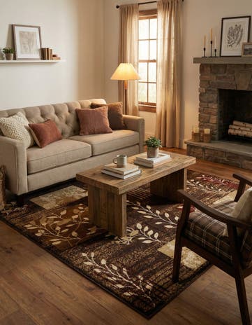 Brown Cafe Rug