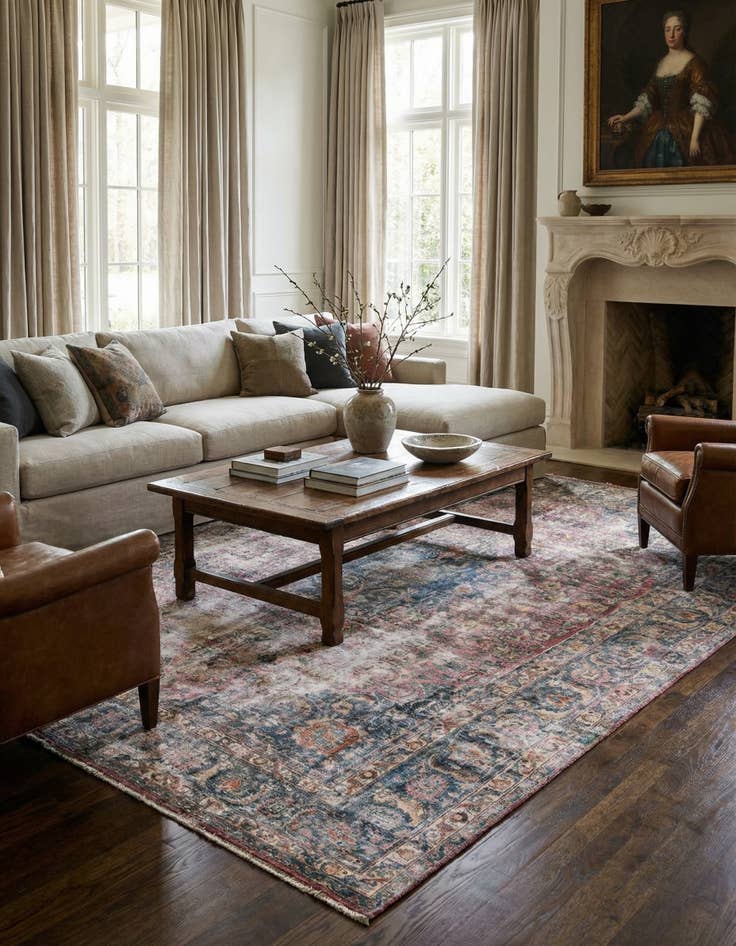 Detail image of  9' 2 x 12' 8  Hand Knotted Ultra Vintage Persian Wool Rug