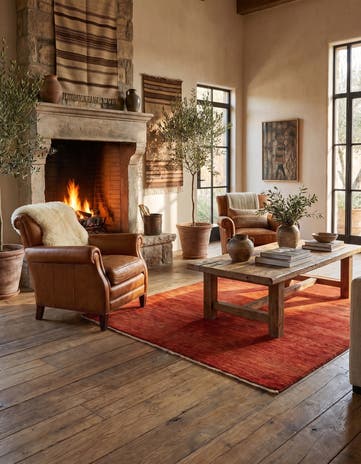 5' 2 x 6' 8 Hand Knotted Gabbeh Shouli Persian Wool Rug
