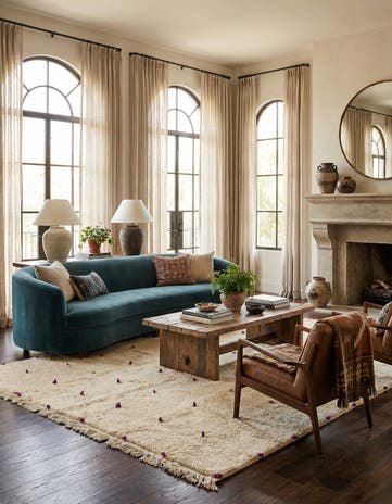 6' 5 x 10' 3 Hand Knotted Moroccan Wool Rug