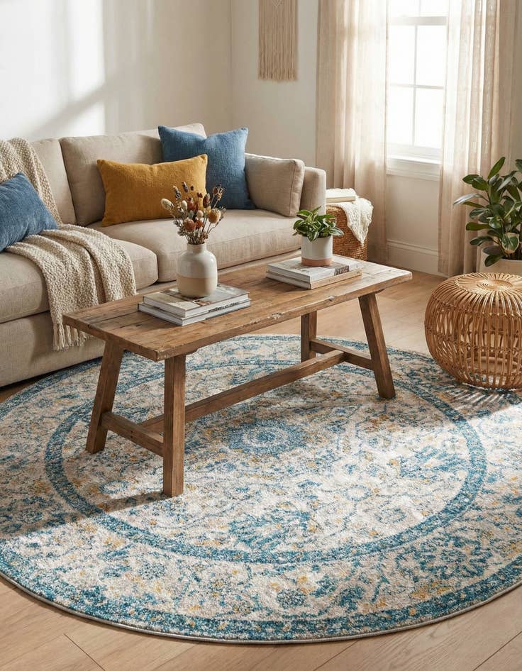 Detail image of  5' 2 x 5' 2 Lola Round Rug