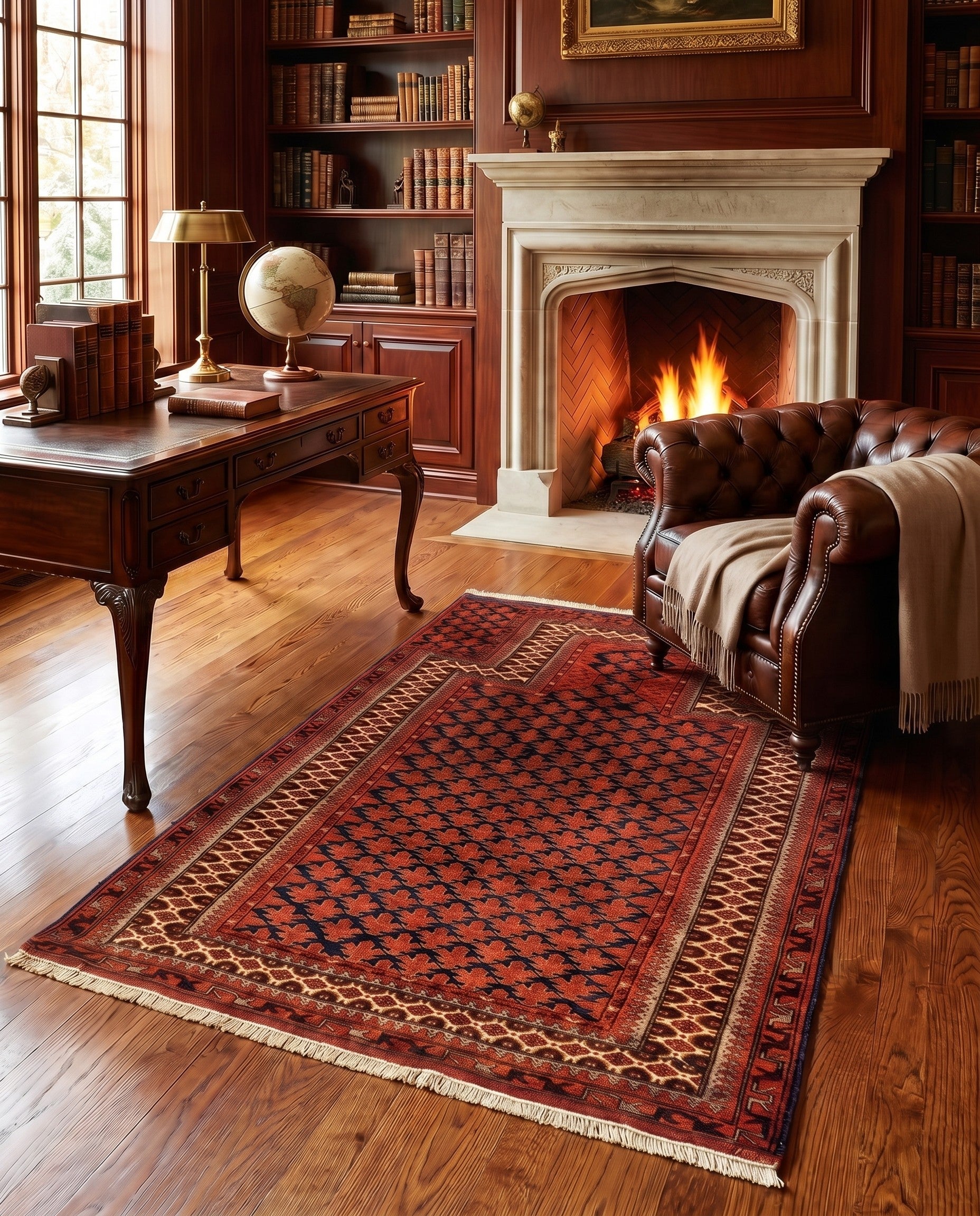3' 3 x 4' 7 Gutchan Wool Rug