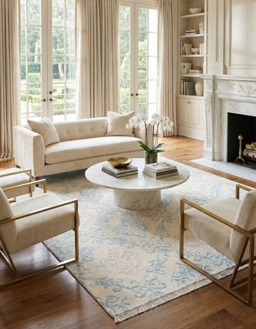 5' 7 x 7' 10 Hand Knotted Darya Wool Rug