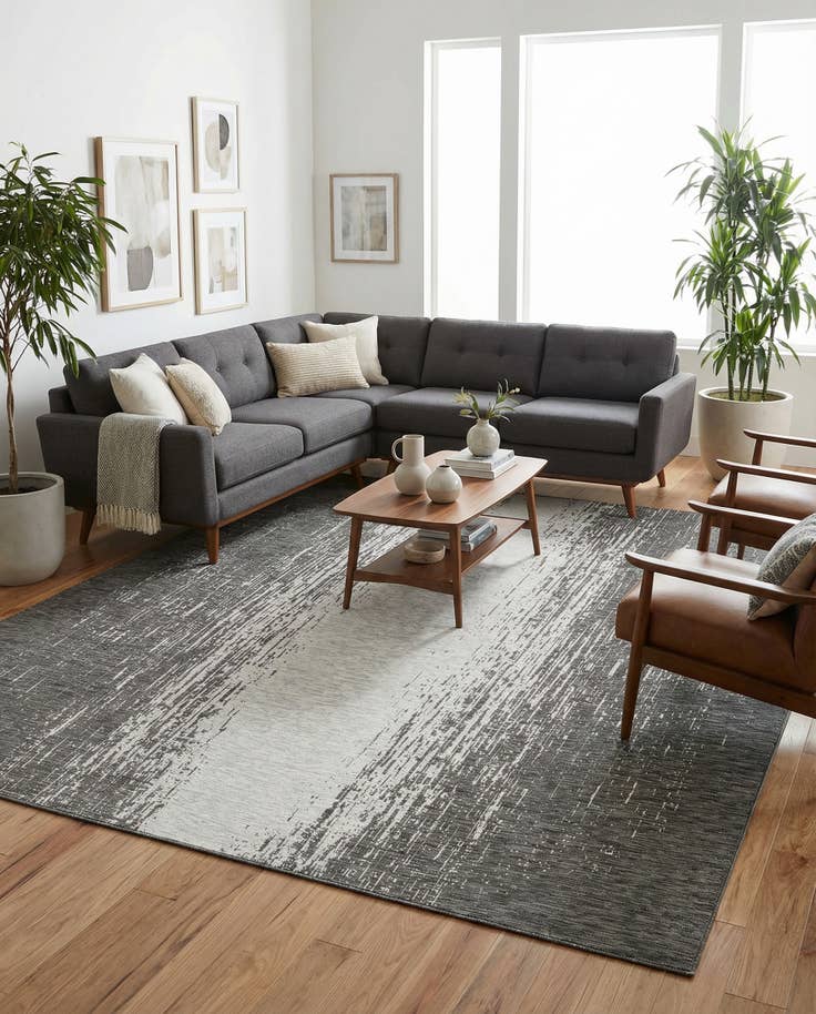 Detail image of 10' x 14' Easy-Clean Modern Indoor / Outdoor Rug