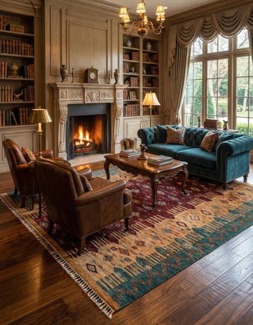 6' 10 x 9' 7 Hand Knotted Ariana Ziegler Oriental Rug
