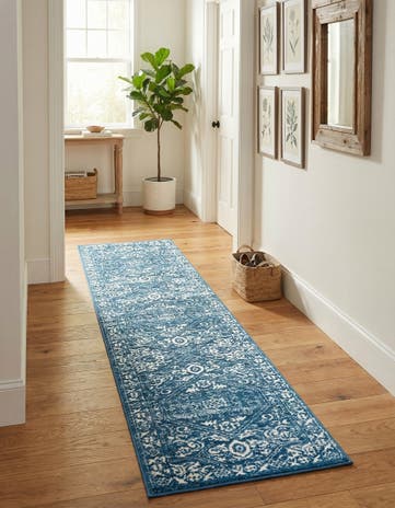 Blue Boston Runner Rug