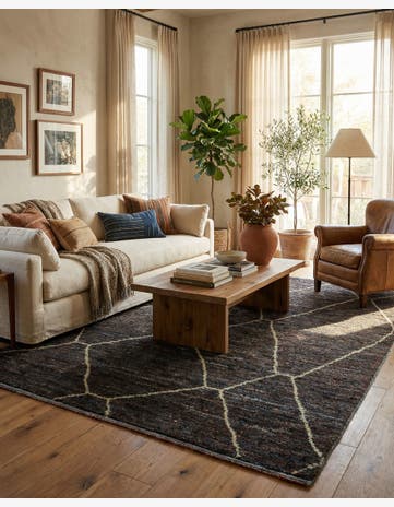 8' 4 x 10' 2 Hand Knotted Moroccan Wool Rug