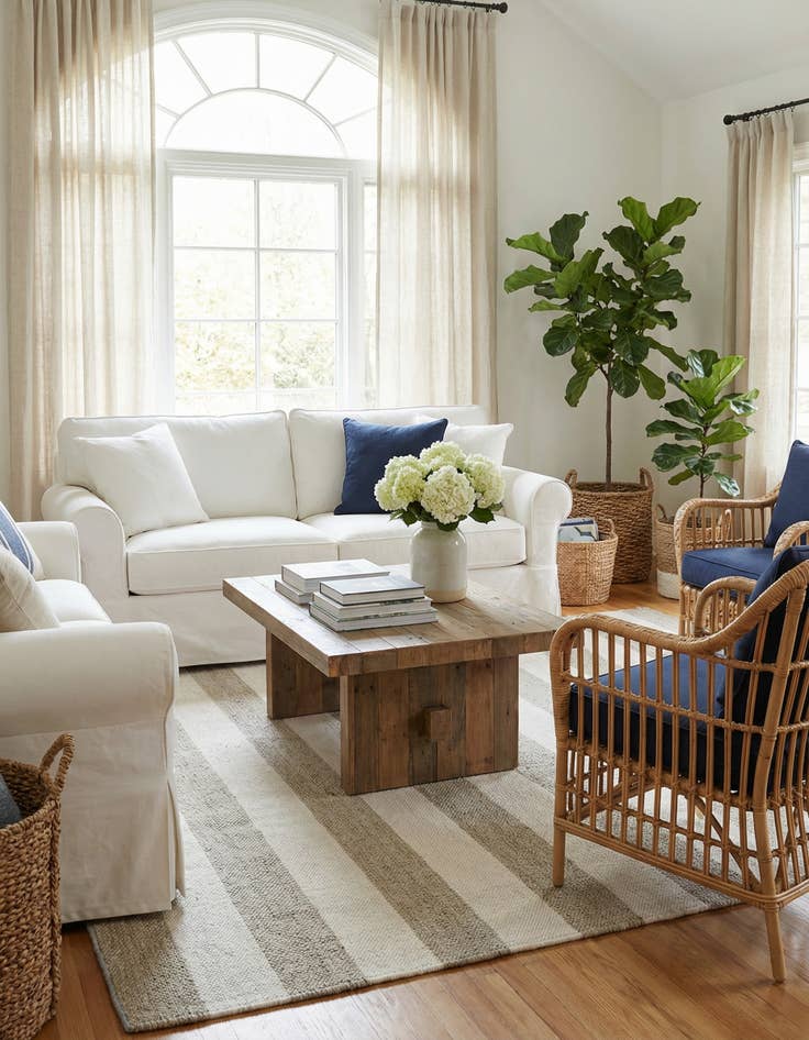 Detail image of  4' 1 x 6' 1  Hand Woven Jill Zarin Hamptons Rug