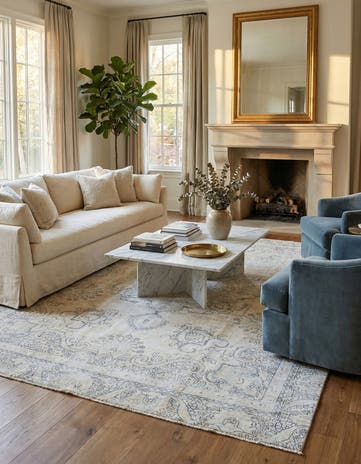 8' 7 x 11' 8 Hand Knotted Ultra Vintage Persian Wool Rug