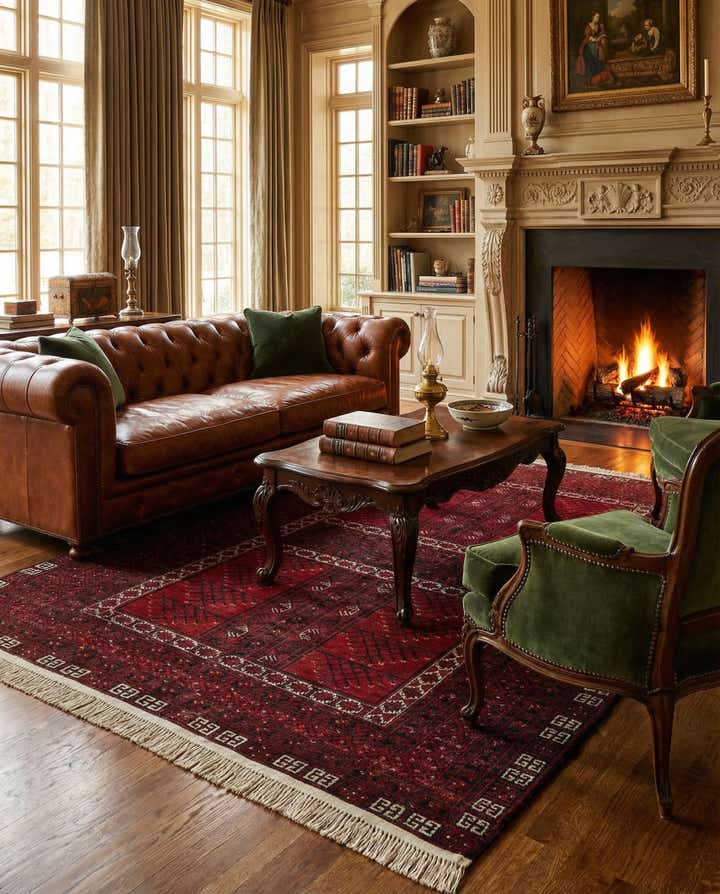 6' 2 x 8' Hand Knotted Khal Mohammadi Oriental Wool Rug