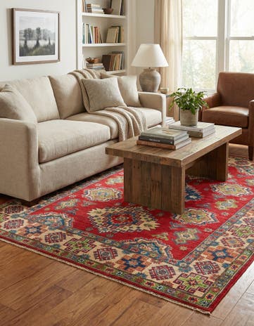 5' x 6' 9 Hand Knotted Kazak Rug