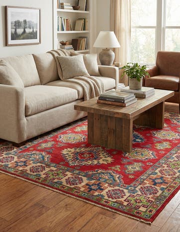5' x 6' 9 Hand Knotted Kazak Rug