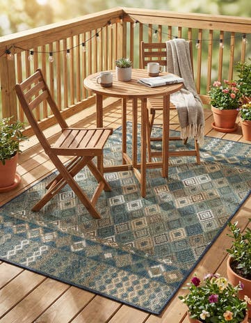 4' x 6' Easy-Clean Baja Indoor / Outdoor Rug
