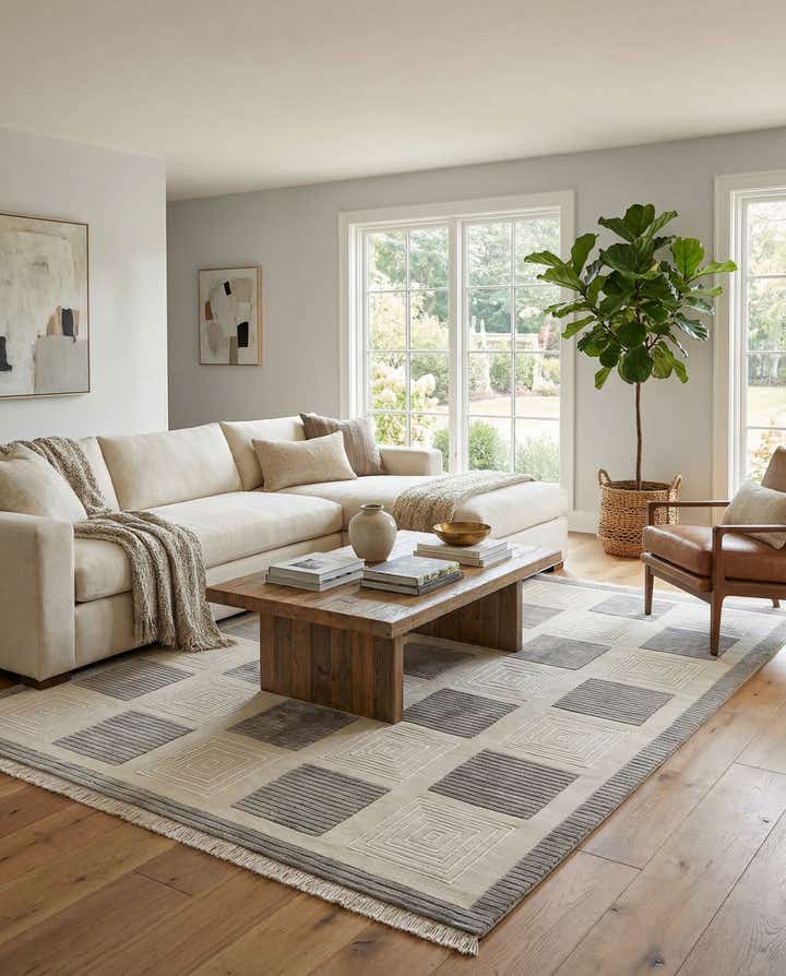 5' 6 x 7' 9 Hand Knotted Darya Wool Rug