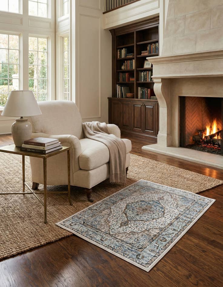 Detail image of 1' 4 x 1' 4 Nyla Sample Rug