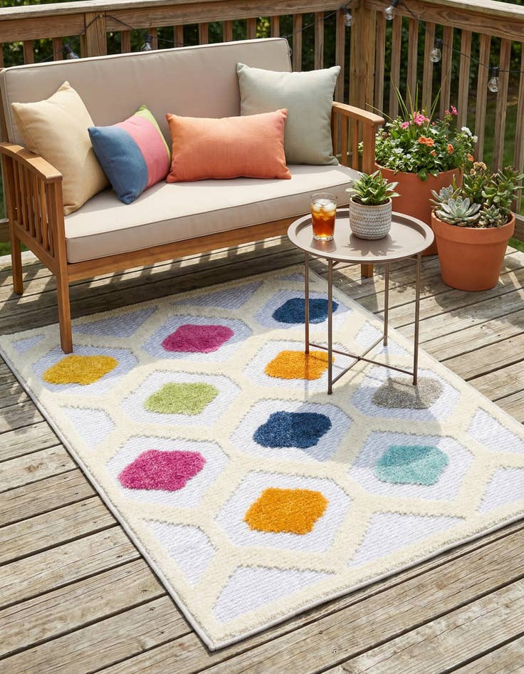 Detail image of 2' x 3'  Washable Aruba Indoor / Outdoor Rug