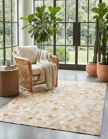 4' x 6' Cowhide Stocks Rug