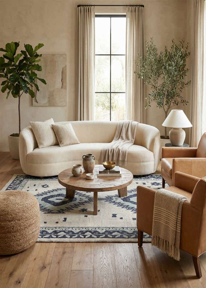 8' 4 x 11' 8 Hand Knotted Moroccan Wool Rug