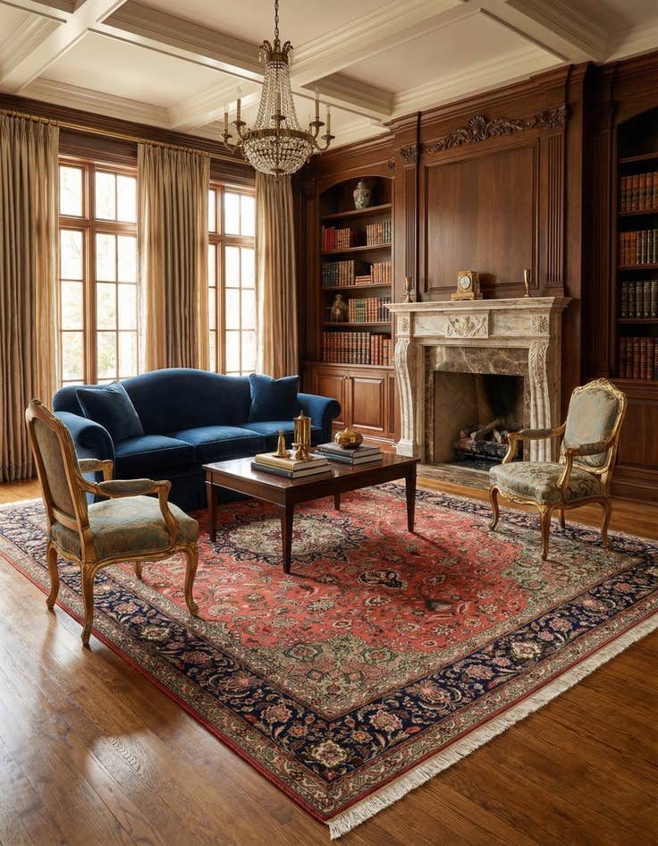 Detail image of  6' 7 x 10' 2 Tabriz Rug