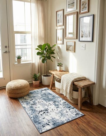 Vintage Blue Aurora Rug