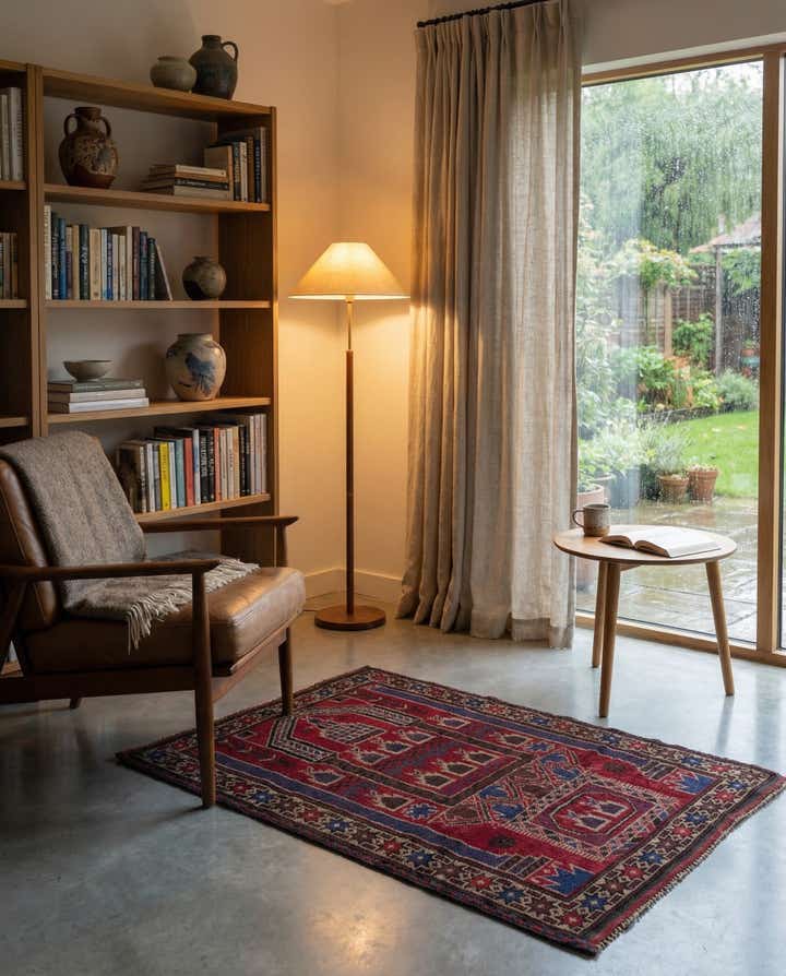 90cm x 140cm anudado a mano Balouch Alfombra Persa Lana