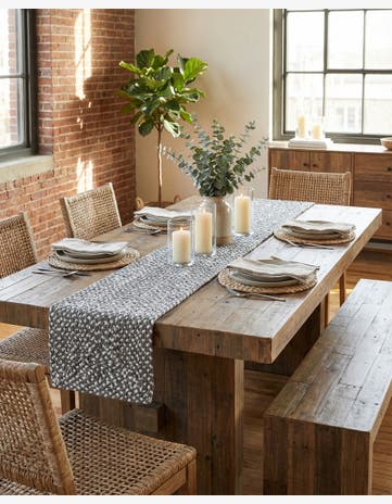 1' 2 x 10' Handmade Braided Chindi Table Runner Rug