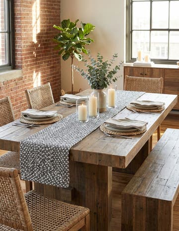 1' 2 x 10' Handmade Braided Chindi Table Runner Rug